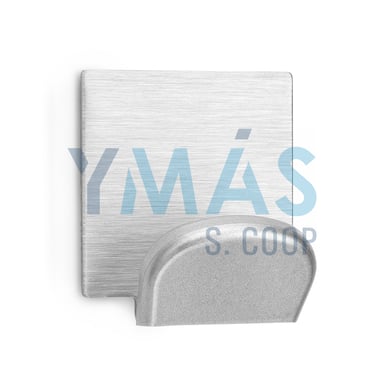 PERCHA ADHESIVA ACERO INOX CROMO MATE 2 UNIDADES