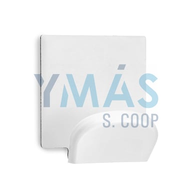 PERCHA ADHESIVA ACERO INOX BLANCO 2 UNIDADES