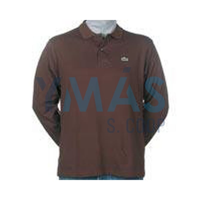 POLO OPTIMUS MANGA LARGA MARRON S