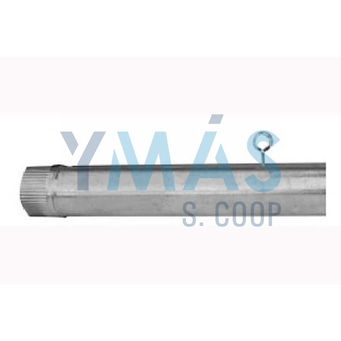 TUBO ESTUFA GALV. 090 C/LLAVE THECA