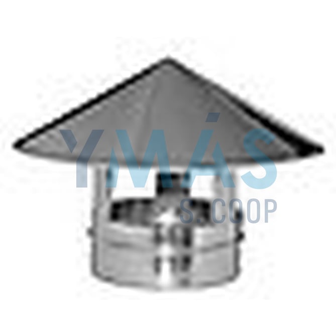SOMBRERETE ESTUFA PELLET INOXIDABLE 80 AISI 316L