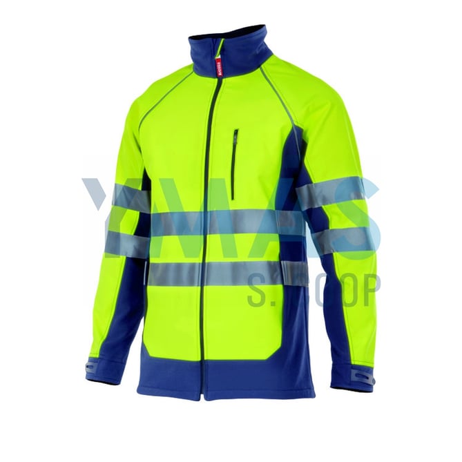 CHAQUETA SOFTSHELL ALTA VISIBILIDAD BICOLOR L
