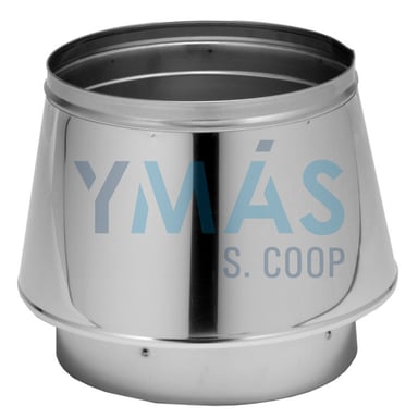 SALIDA LIBRE DOBLE PARED INOX 316L/304 125MM