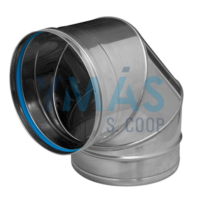 CODO ESTUFA 87§ INOXIDABLE SW 304 130MM