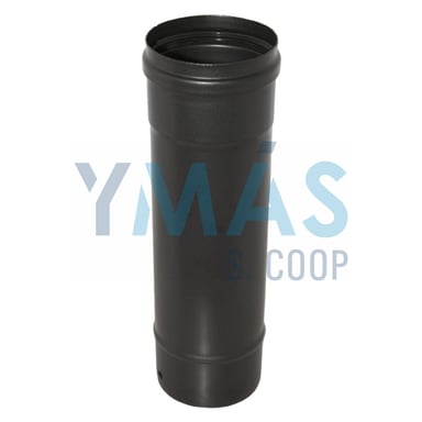 TUBO ESTUFA 275MM PELLET VITRIFICADO NEGRO 80
