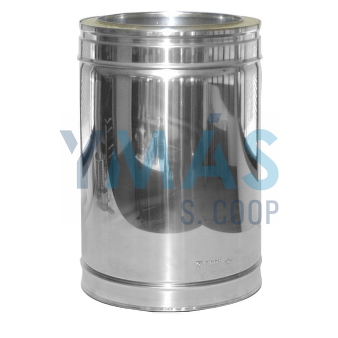 TUBO ESTUFA 440MM DOBLE PARED PELLET 316L/304 80