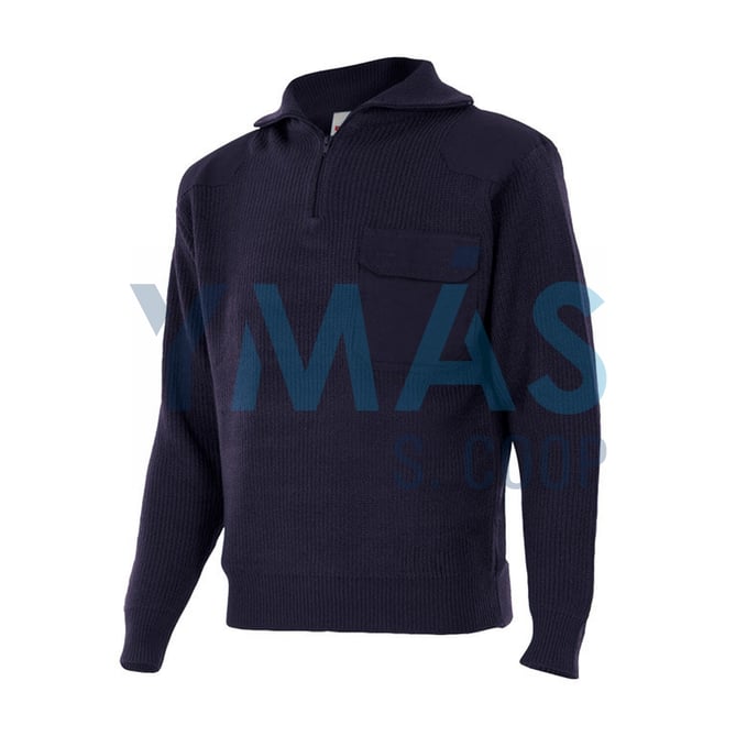 JERSEY CREMALLERA CUELLO ALTO AZUL MARINOL