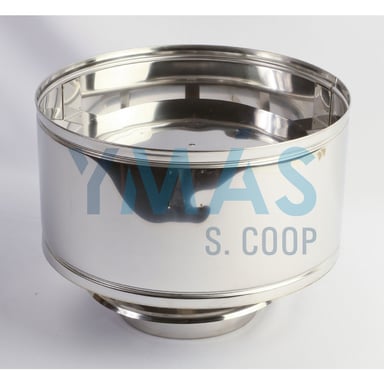 SOMBRERETE ANTILLUVIA DOBLE PARED INOX 316/304 150