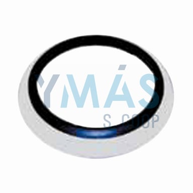 ROSETON EMBELLECEDOR GOMA 110MM BLANCO EXT-INT.