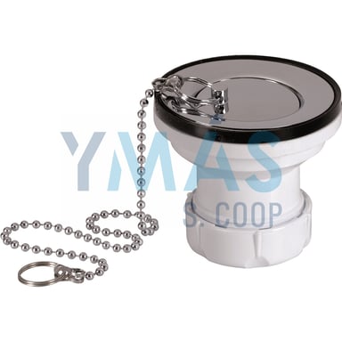 VALVULA LAVABO BIDE 1-1/2 TAPON CROMADO 63MM S35