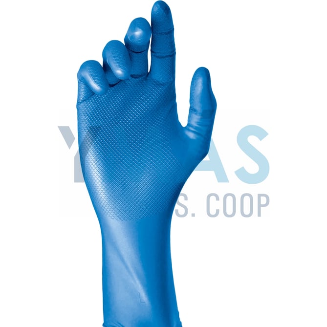 GUANTE NITRILO DESECHABLE AZUL 50 UNIDADES T/8