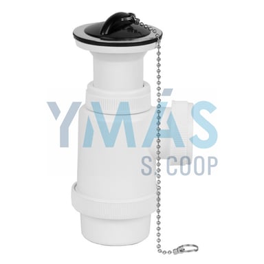 SIFON RIGIDO LAVABO BIDE CON VALVULA 1 1/2