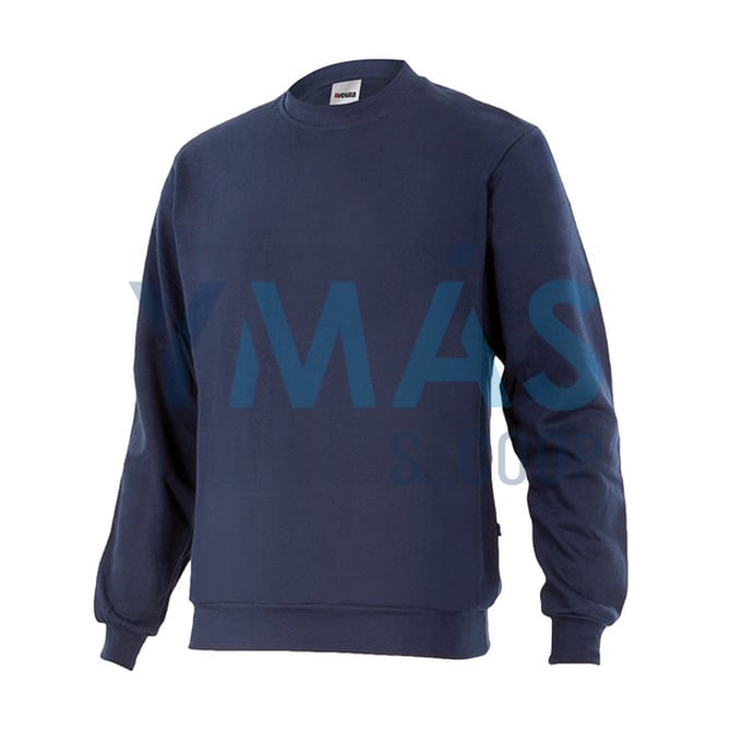 SUDADERA UNISEX CUELLO REDONDO AZUL MARINO M
