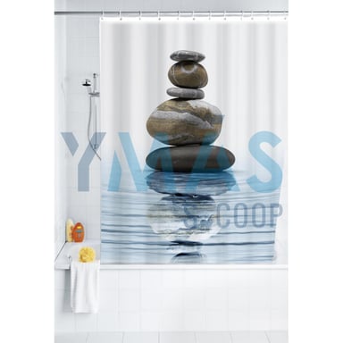 CORTINA BAÑO MEDITACION 180X200CM POLIESTER
