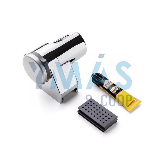 SOPORTE DUCHA GLUE & FIX MULTIPOSICION CROMO