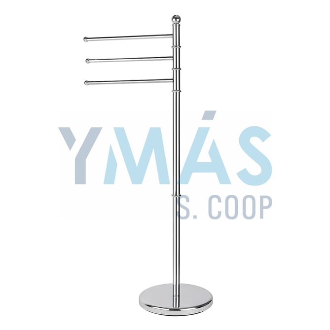 TOALLERO SUELO METAL INOX 3 BRAZOS