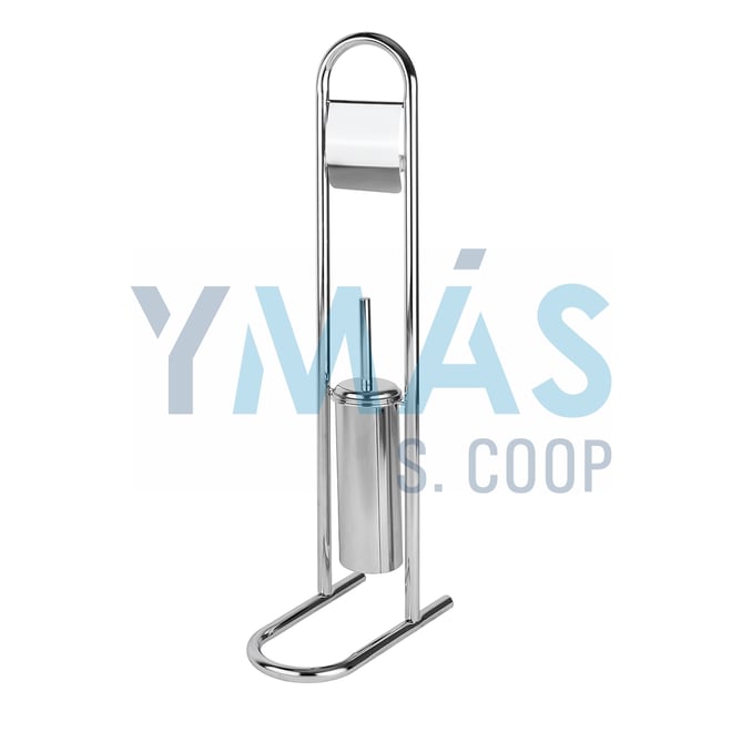 PORTARROLLO ESCOBILLERO SUELO METAL INOX