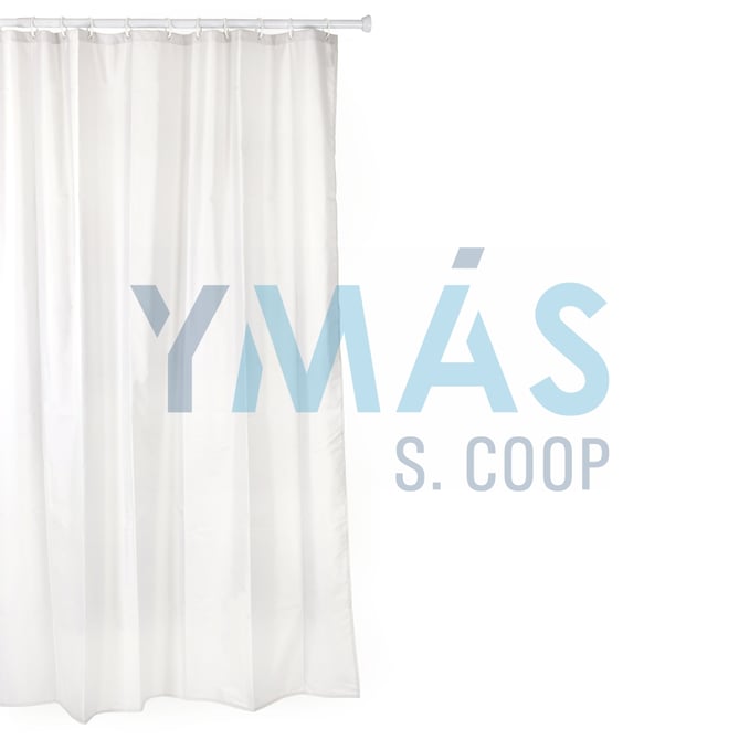CORTINA BAÑO BLANCA 140X200CM POLIESTER