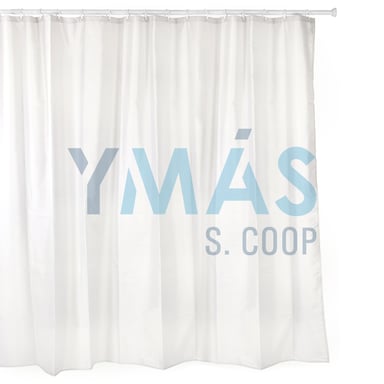 CORTINA BAÑO BLANCA 220X200CM POLIESTER