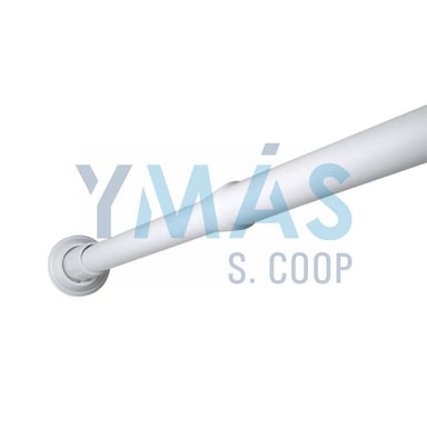BARRA BAÑO ALUMINIO RECTA EXTENSIBLE 140-250 BLAN