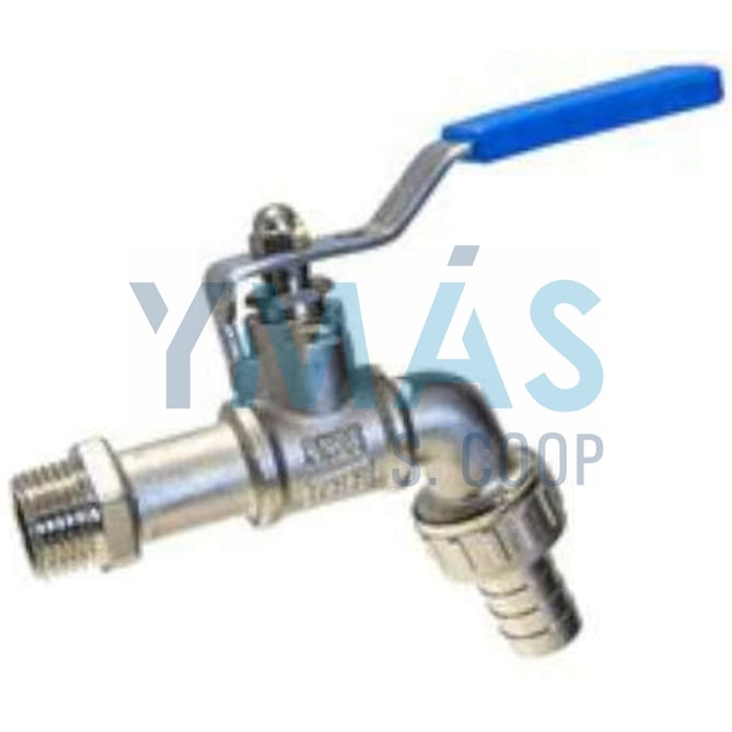 GRIFO CURVO 1/2 X 3/4 MANETA INOX. ANTICAL PN-25