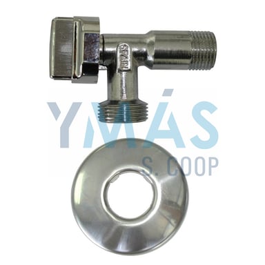 VALVULA ESCUADRA LAVADORA LATON 1/2-3/4 PN16