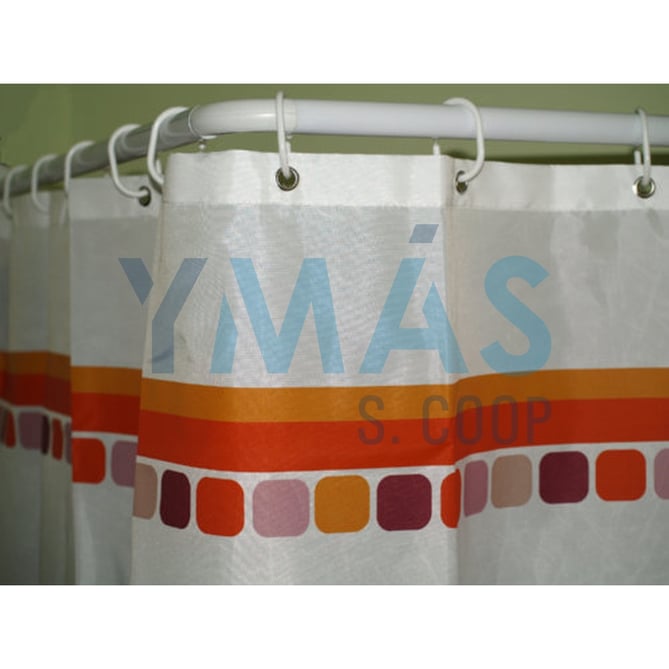 BARRA DUCHA CURVA 22M 80X180 BLANCA