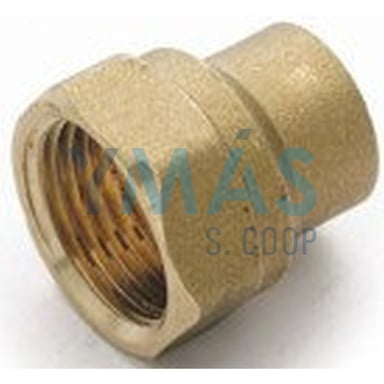 ENLACE SOLDAR ROSCA HEMBRA LATON A COBRE 12-3/8