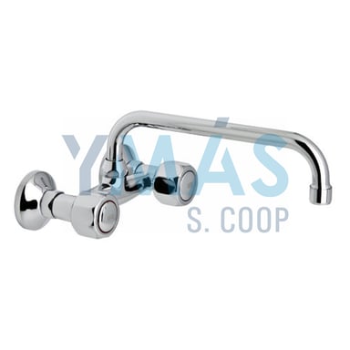 GRIFO FREGADERO MURAL CAÑO ALTO 15CM
