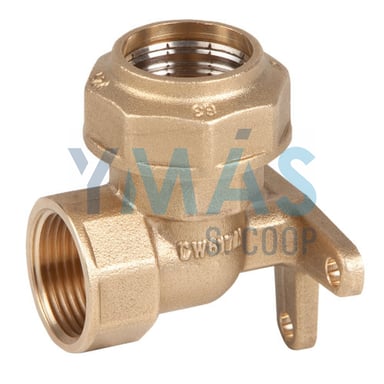 CODO PLACA LATON PARA POLIETILENO 20X1/2