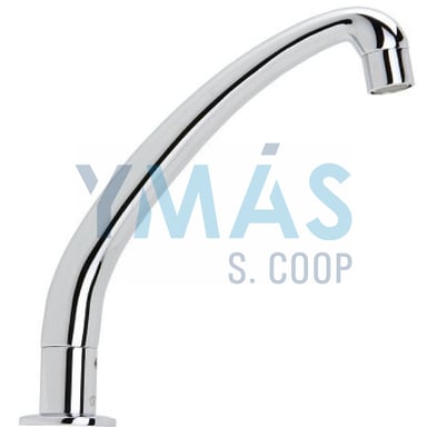 CAÑO GIRATORIO SOBRE REPISA 1/2 CROMADO
