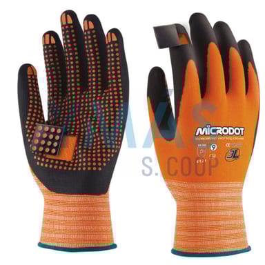 GUANTE NYLON NITRILO FOAM MICRODOT 8