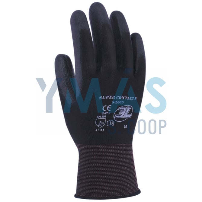 GUANTE SUPERCONTACT N POLIESTER PALMA PU 9