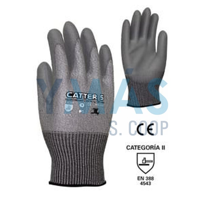 GUANTE CATTER 5 POLIAMIDA PALMA PU 10