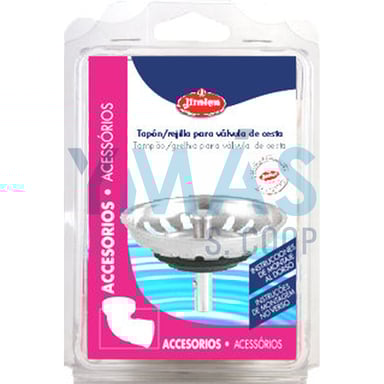 REJILLA VALVULA TAPON FREGADERO 80MM
