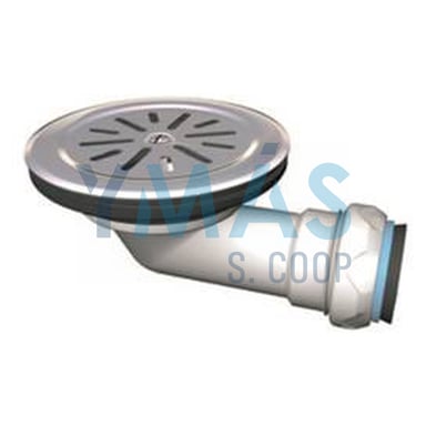 VALVULA PLATO DUCHA 90MM SALIDA HORINZONTAL 40MM