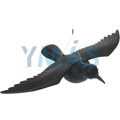 FIGURA DECORATIVA JARDIN CUERVO NEGRO 13CM