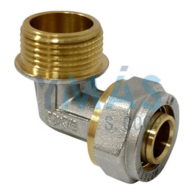 CODO MACHO MULTICAPA A COMPRESION DN16X1/2