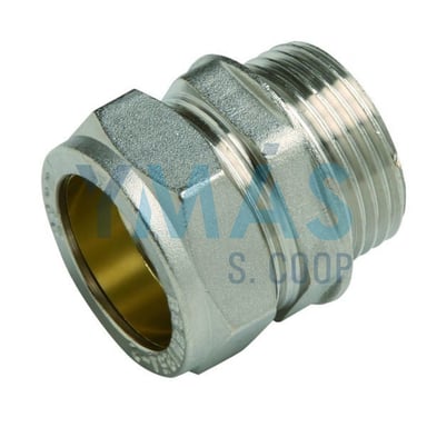 ENLACE MIXTO A COMPRESION MACHO A COBRE DN15X1/2