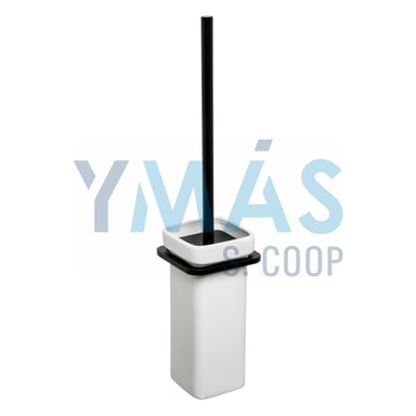 PORTAESCOBILLA PARED ALUMINIO NEGRO MATE ONYX