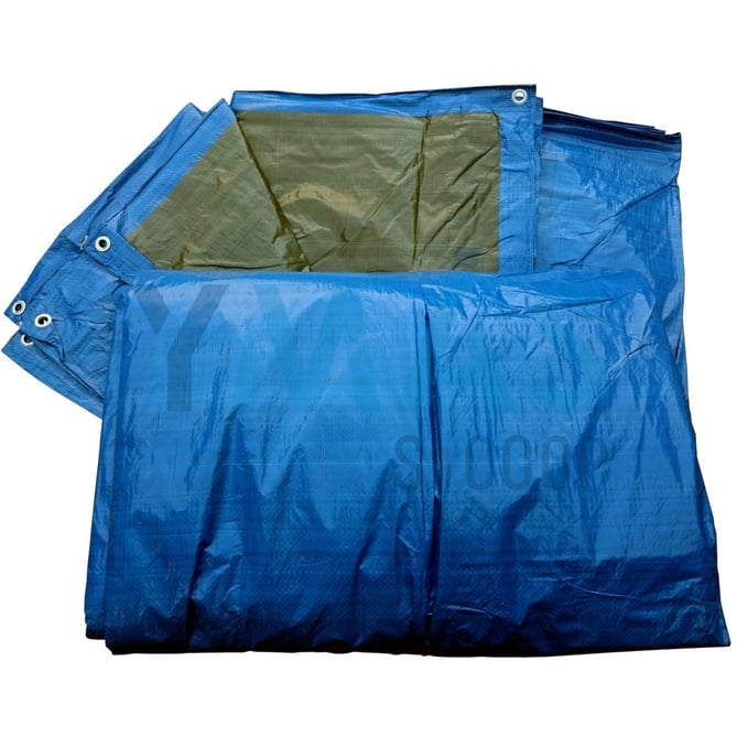 TOLDO MULTIUSO 4X6M AZUL/VERDE 90GR