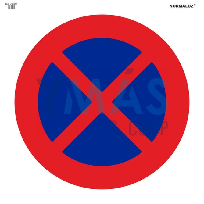 SEÑAL BOLSA TEXTIL PROHIBIDO PARAR Y APARCAR 70X7