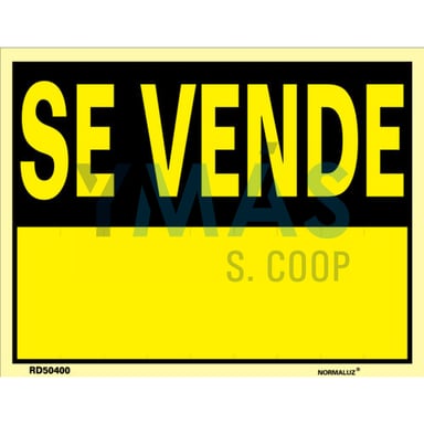 SEÑAL PVC SE VENDE 35X45CM