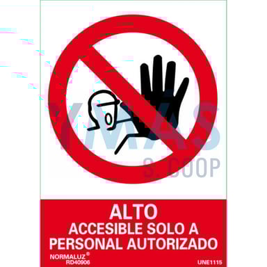 SEÑAL PVC PVC 21X30 PROH.PASO PERSONAL NO AUTORIZ