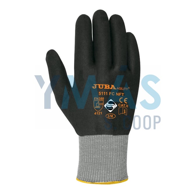 GUANTE NYLON NITRILO FOAM NFT AGILITY NEGRO 9