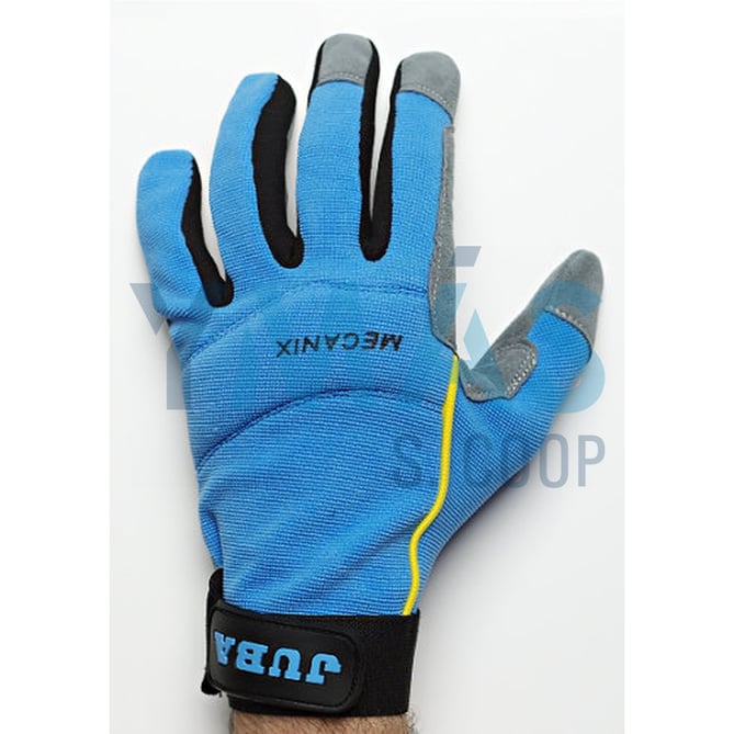 GUANTE PIEL MECANIX AZUL REFUERZO 9