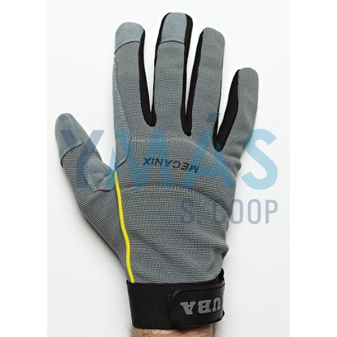 GUANTE PIEL MECANIX GRIS REFUERZO 10