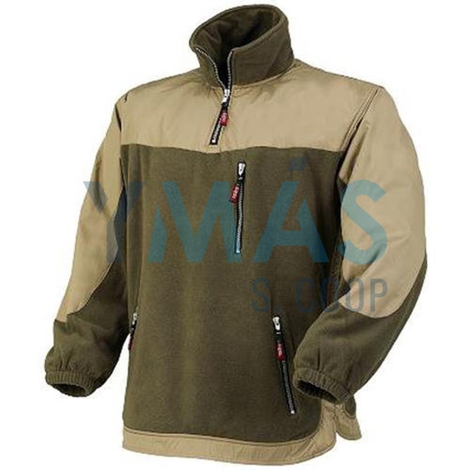 SUDADERA POLAR CRONO BEIGE/VERDE T/L
