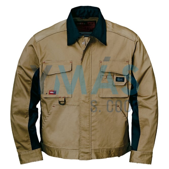 CAZADORA STRETCH BEIGE NEGRO S
