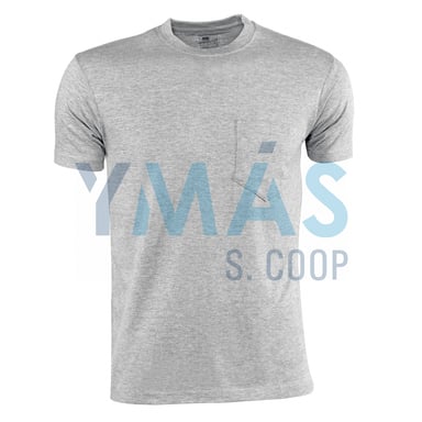 CAMISETA ALGODON MANGA CORTA GRIS XL